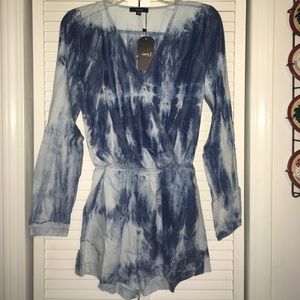 SALE • Denim Romper • NWT